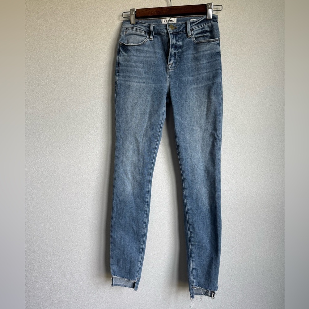 Frame Denim Women Le High Skinny Medium Wash Jeans Everyday Basic Denim Size 26